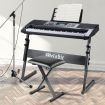 Melodic Keyboard Stand Stool Set Folding Piano Seat Adjustable Chair