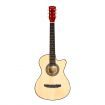 Melodic 38 Inch Folk Dreadnought Acoustic Guitar Pack Classical Cutaway Natural Wood