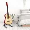 Melodic 38 Inch Folk Dreadnought Acoustic Guitar Pack Classical Cutaway Natural Wood