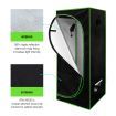 60x60x160cm Grow Tent Hydroponic Indoor Plant Room Growing Tent 600D Reflective Oxford Fabric