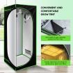 60x60x160cm Grow Tent Hydroponic Indoor Plant Room Growing Tent 600D Reflective Oxford Fabric