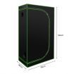 90x50x160cm Indoor Grow Tent Hydroponic Plant Growing Room Non Toxic 600D Reflective Mylar