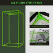 90x50x160cm Indoor Grow Tent Hydroponic Plant Growing Room Non Toxic 600D Reflective Mylar