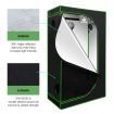 90x50x160cm Indoor Grow Tent Hydroponic Plant Growing Room Non Toxic 600D Reflective Mylar