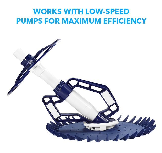 Pool Cleaner Automatic Climb Wall Suction Vacuum Above In Ground Pool Floor