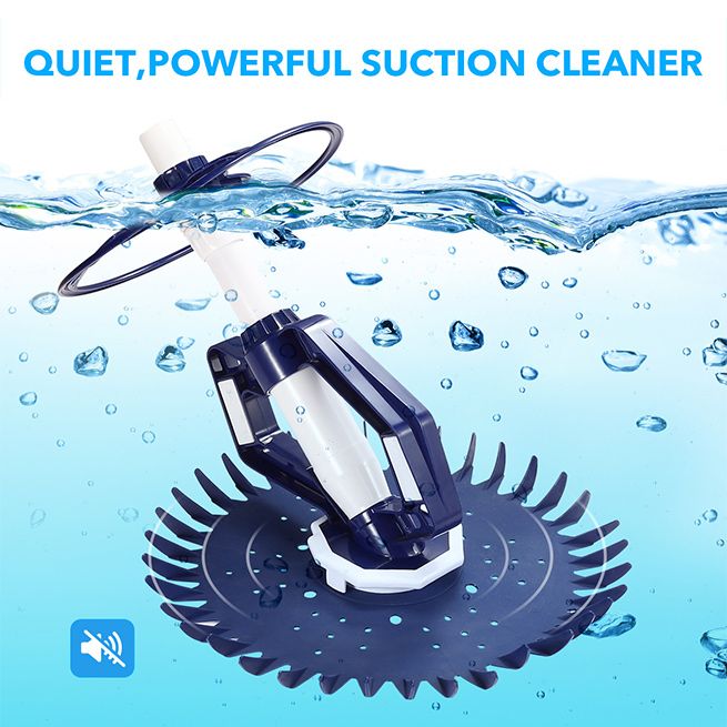 Pool Cleaner Automatic Climb Wall Suction Vacuum Above In Ground Pool Floor