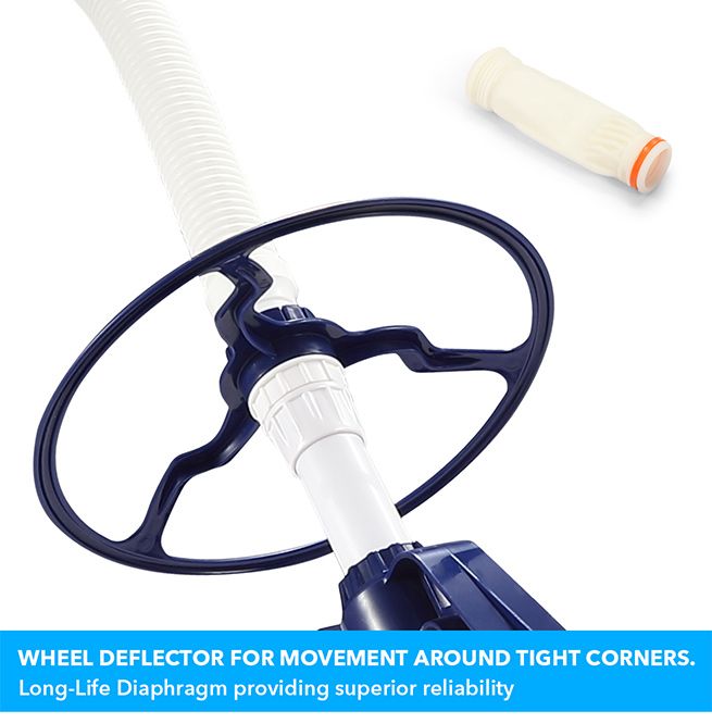 Pool Cleaner Automatic Climb Wall Suction Vacuum Above In Ground Pool Floor