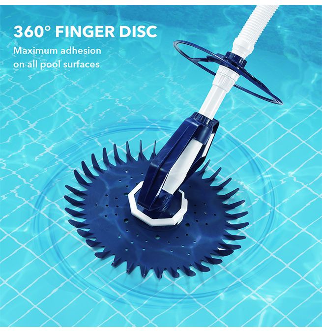 Pool Cleaner Automatic Climb Wall Suction Vacuum Above In Ground Pool Floor
