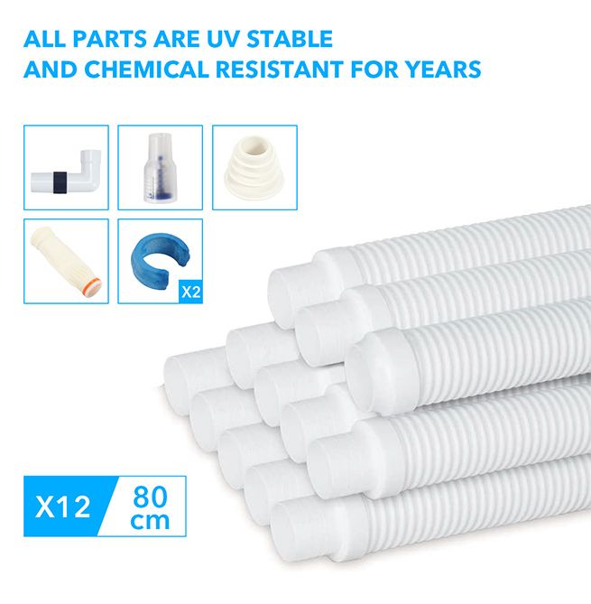 Pool Cleaner Automatic Climb Wall Suction Vacuum Above In Ground Pool Floor