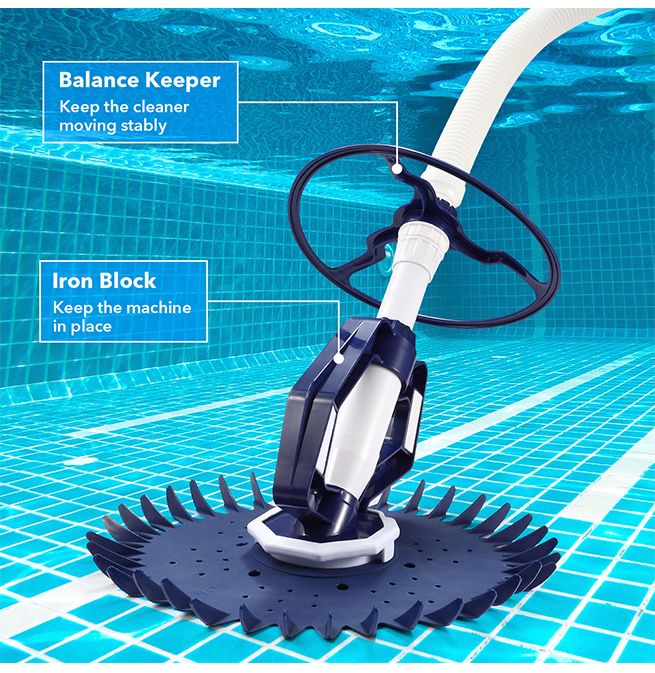 Pool Cleaner Automatic Climb Wall Suction Vacuum Above In Ground Pool Floor
