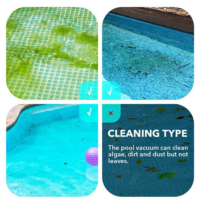 Pool Cleaner Automatic Climb Wall Suction Vacuum Above In Ground Pool Floor