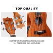 Melodic Electric Concert Ukulele 23 Inch Mahogany Hawaii Guitar EQ for Beginners