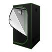 100x100x180cm Hydroponic Grow Tent Indoor Plant Room Reflective 600D Oxford with Floor Tray