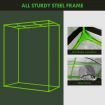 120x60x150cm Grow Tent 600D Oxford Reflective Hydroponic Growing Tent Indoor Plant Grow Room