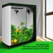 120x60x150cm Grow Tent 600D Oxford Reflective Hydroponic Growing Tent Indoor Plant Grow Room