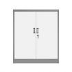 109cm Metal Filing Cabinet 2 Door 4 Shelves Office Home Stationary Lockable File Cupboard