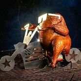 Chicken Stand Beer funny American Motorcycle BBQ Steel Rack Tools Funny Roast Chicken Rack grilling roast rack