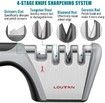 2021 4-Stage Knife Sharpener Premium Manual Works for Scissors,Ceramic,Steel Knives