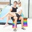 Retractable Stool Camping Stools Collapsible Stool Colorful Capacity 440lbs Hiking Fishing BBQ