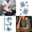 15p Semi Permanent Sleeve tattoos Full Arm Waterproof Long-Lasting 2-3 Weeks 11x8cm