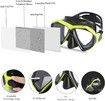 Dry Top Snorkel Set to Anti Fog Film Snorkeling Mask with 180Degree Panoramic Tempered Glass for Adults and Youth