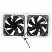Solar Powered Ventilator 100W 2x12V Fans for RVs, Greenhouses, Pet Houses, Chicken House