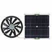 100W Solar Powered Exhaust Fan Ventilator for RVs Greenhouses Pet Houses and Chicken Coops Large 25cm Cooling System