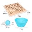 Wooden Peg Board Beads Game, Puzzle Color Sorting Stacking Art Toys for Toddlers, Counting Toy for Kids, Toddler Educational Montessori Games for Math Learning
