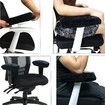 Ergonomic Memory Foam Office Chair Armrest Pads, Comfy Gaming Chair Arm Rest Covers for Elbows and Forearms Pressure Relief(Set of 2)