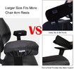 Ergonomic Memory Foam Office Chair Armrest Pads, Comfy Gaming Chair Arm Rest Covers for Elbows and Forearms Pressure Relief(Set of 2)