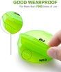 Leather Bag Weekly Pill Organizer 2 Times A Day, Large 7 Day Pill Case with Magnet Button Bag, Daily Pill Box AM PM for Pills Vitamin Fish Oil Supplements (Rainbow)