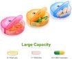 Weekly Pill Organizer 7 Day 2 Times a Day, Sukuos Large Daily Pill Cases for Pills/Vitamin/Fish Oil/Supplements (Rainbow)
