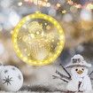 Christmas Decorative 3D Hanging Lights 2 PCS Christmas Window Light Hanging Lighted Window Decorations for Indoor Outdoor Windows Decorations (Snowman, Xmas Tree)