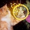 Christmas Decorative 3D Hanging Lights 2 PCS Christmas Window Light Hanging Lighted Window Decorations for Indoor Outdoor Windows Decorations (Snowman, Xmas Tree)