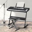 Melodic Folding Adjustable Keyboard Piano Bench Seat Stool Chair Padded X Style