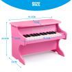 Melodic 25 Keys Mini Electric Keyboard Piano Toy for Children Hand-Eye Coordination Pink