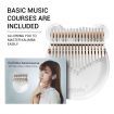 17 Key Kalimba Thumb Piano Finger Mbira Kids Adults Instrument Bear Shaped Transparent
