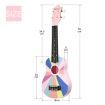 Melodic 21inch Soprano Ukulele Instrument for Kids Adults Beginners Professionals Pink