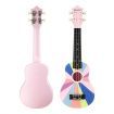 Melodic 21inch Soprano Ukulele Instrument for Kids Adults Beginners Professionals Pink