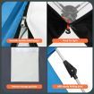 4 Person Instant Pop Up Camping Family Tent Beach Shade 240x240x156cm Blue and White
