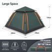 4 Person Instant Pop Up Beach Shade Family Camping Tent Shelter 240x240x156cm Green