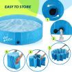Pet Swimming Pool Dog Paddling Portable Bath Tub Foldable for Cat Pet M Size