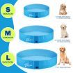 Pet Swimming Pool Dog Paddling Portable Bath Tub Foldable for Cat Pet L Size