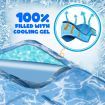 Pet Cooling Mat Dog Pad Cool Gel Cat Bed for Crate Bed Sofa Kennel M Size