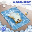 Pet Cooling Mat Dog Pad Cool Gel Cat Bed for Crate Bed Sofa Kennel M Size