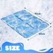 Pet Cooling Mat Dog Pad Cool Gel Cat Bed for Crate Bed Sofa Kennel L Size