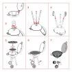 Kids Pretend BBQ Grill Barbeque Playset Toy Set with Sound LED Light Smoke 79x30x35.5CM
