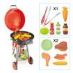 Kids Pretend BBQ Grill Barbeque Playset Toy Set with Sound LED Light Smoke 79x30x35.5CM
