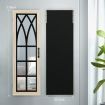 Wooden Mirror Jewellery Display Case Cabinet Box Door Wall Mounted Makeup Storage Organiser Oak