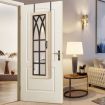 Wooden Mirror Jewellery Display Case Cabinet Box Door Wall Mounted Makeup Storage Organiser Oak